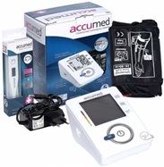 Ciśnieniomierz Accumed AW151f automatyczny naramienny z zasilaczem + termometr elektroniczny TK120 GRATIS !!!