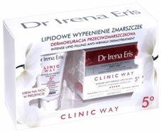 Dr Irena Eris promocyjny zestaw Clinic Way 5° - krem przeciwzmarszczkowy 5° na dzień SPF 20 50 ml + dermokrem przeciwzmarszczkowy na noc 25 ml GRATIS !!!