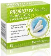 Aliness Probiotyk Medica 4,2 mld + VitC z prebiotykiem x 15 kaps