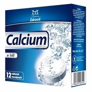 Calcium w folii x 12 tabl musujących o smaku cytrynowym