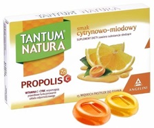 Tantum Natura x 15 pastylek do ssania (smak cytrynowo - miodowy)