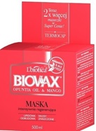Biovax Opuntia Oil + Mango - maska do włosów intensywnie regenerująca 500 ml