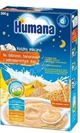 Humana kaszka mleczna na dobranoc bananowa z pełnoziarnistych zbóż 200 g
