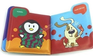 Babyono książeczka kąpielowa BATH TIME z piszczkiem (888)