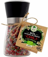 Dary Natury sól himalajska z CHILI z eko ziołami w młynku 160 g