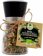 Dary Natury sól himalajska CZOSNKOWA z eko ziołami w młynku 140 g