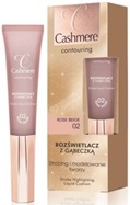 Dax cashmere contouring rozświetlacz z gąbeczką 02 ROSE BEIGE 15 ml