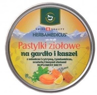 Herbamedicus pastylki ziołowe na gardło i kaszel x 24 szt