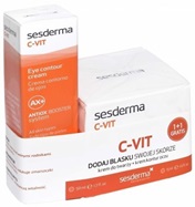 Sesderma C-Vit promocyjny zestaw - nawilżający krem do twarzy 50 ml + krem pod oczy 15 ml GRATIS !!!