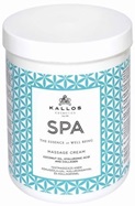 Kallos SPA - krem do masażu ciała z olejem kokosowym, kwasem hialuronowym i kolagenem 1000 ml