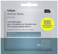 Tołpa derma face sebio - normalizujący płyn micelarny w chusteczce do oczyszczania twarzy 3 ml