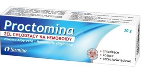 Proctomina żel chłodzący na hemoroidy 30 g