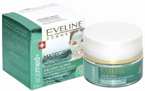 Eveline Facemed+ maseczka oczyszczająco- wygładzająca z zieloną glinką 50 ml
