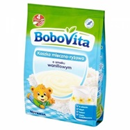 Bobovita kaszka mleczno-ryżowa o smaku waniliowym po 4 miesiącu 230 g