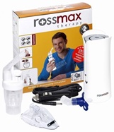 Inhalator tłokowy przenośny ROSSMAX NH60 + smoczek do nebulizacji i ładowarka samochodowa GRATIS !!!