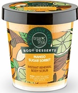 Organic Shop błyskawicznie regenerujący peeling do ciała Mango cukrowy sorbet 450 ml