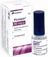 Pirolam lakier do paznokci leczniczy 80 mg/g 4 g