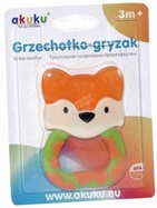 Akuku grzechotko - gryzak Lis 3m+ (A0371)