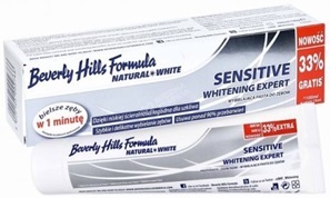 Beverly Hills Formula Natural White Sensitive wybielająca pasta do zębów 75 ml + 25 ml GRATIS !!!