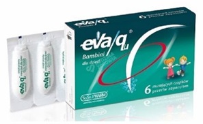 Eva/qu bambini x 6 czopków przeciw zaparciom dla dzieci