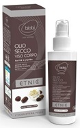 Bjobj Etnic organiczny suchy olejek w sprayu z masłem shea i olejkiem jojoba do twarzy i ciała 100 ml