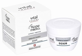 Vital pharma kozie mleko+ nawilżający krem do twarzy na dzień 50 ml