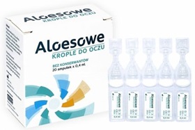 Aloesowe krople do oczu x 20 ampułek po 0,4 ml