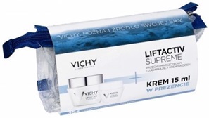 Vichy Liftactive Supreme promocyjny zestaw - krem przeciwzmarszczkowy do cery normalnej i mieszanej 50 ml + krem 15 ml GRATIS !!!