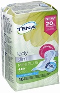 Wkładki urologiczne tena lady slim mini plus wings x 16 szt