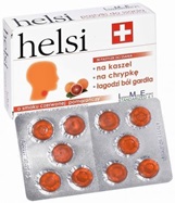 Helsi x 30 pastylek do ssania o smaku czerwonych pomarańczy