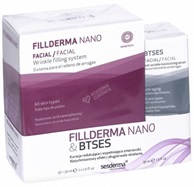 Sesderma promocyjny zestaw - Fillderma Nano system wypełniania zmarszczek 2 x 30 ml + BTSES serum przeciwzmarszczkowe 30 ml