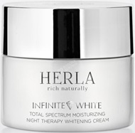 Herla Infinite White - Nawilżający krem wybielający przebarwienia na noc 50 ml + mini krem na noc GRATIS!!!