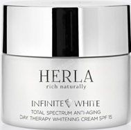 Herla Infinite White - Przeciwstarzeniowy krem wybielający SPF 15 50 ml + mini krem na noc GRATIS!!!