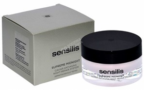 Sensilis Supreme Midnight -  regenerujący krem z kawiorem zapobiegający starzeniu się skóry na noc 50 ml