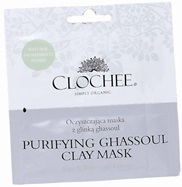 Clochee oczyszczająca maska do twarzy z glinką ghassoul 2 x 6 ml