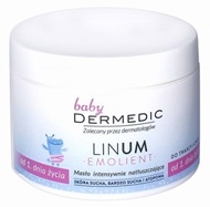 Dermedic emolient linum baby - masło intensywnie natłuszczające do twarzy i ciała od 1 dnia życia 225 g
