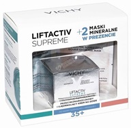 Vichy Liftactive Supreme promocyjny zestaw - krem przeciwzmarszczkowy do cery normalnej i mieszanej 50 ml + dwie maski mineralne GRATIS !!!