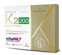 Biovitum witamina K2 200 + witamina D3 x 30 kaps