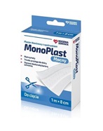 Rodzina Zdrowia Monoplast plaster tkaninowy z opatrunkiem 1m x 8cm