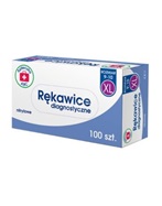 Rękawice nitrylowe bezpudrowe rozmiar XL x 100 szt (Apteczka ABC)