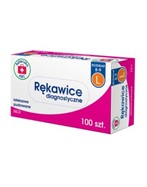 Rękawice lateksowe pudrowane rozmiar L x 100 szt (Apteczka ABC)