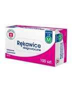 Rękawice lateksowe pudrowane rozmiar M x 100 szt (Apteczka ABC)