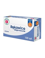 Rękawice nitrylowe bezpudrowe rozmiar L x 100 szt (Apteczka ABC)