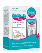 Oillan Baby promocyjny zestaw - płyn do mycia i kąpieli 2w1 400 ml + krem pielęgnacyjny do twarzy i ciała 75 ml