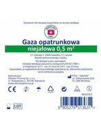 Gaza opatrunkowa niejałowa 17 - nitkowa 1/2 m2 (Apteczka ABC)