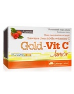 Olimp gold-vit C Junior x 15 sasz typu stick o smaku malinowym