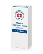 Opaska elastyczna tkana z zapinką 5 m x 8 cm (Apteczka ABC)
