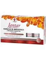 Jantar Medica kuracja w ampułkach z wyciągiem z bursztynu do włosów zniszczonych i osłabionych 5 x 5 ml