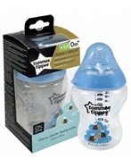 Tommee Tippee butelka dekorowana niebieska 0m+ 260 ml
