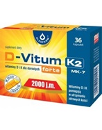 D-vitum forte 2000 j.m. K2 (witaminy d i k dla dorosłych) x 36 kaps
